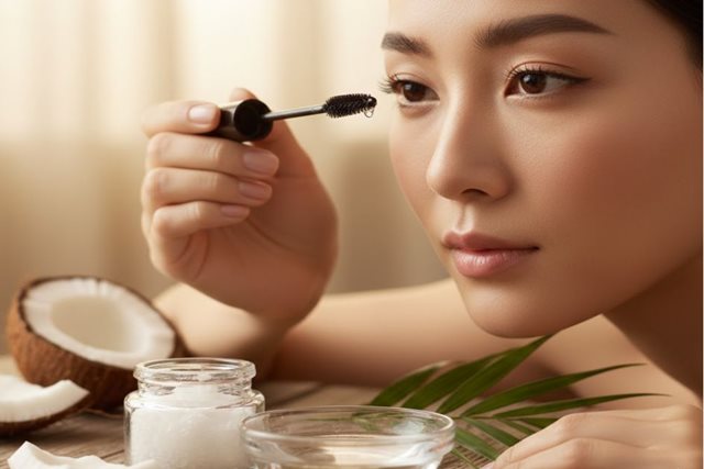 Cách sử dụng dầu dừa để dưỡng mi nhanh dài